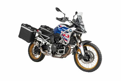 Valise Touratech Kit complet ZEGA Evo 31/38 - Support gris inclus - Anodisé noir