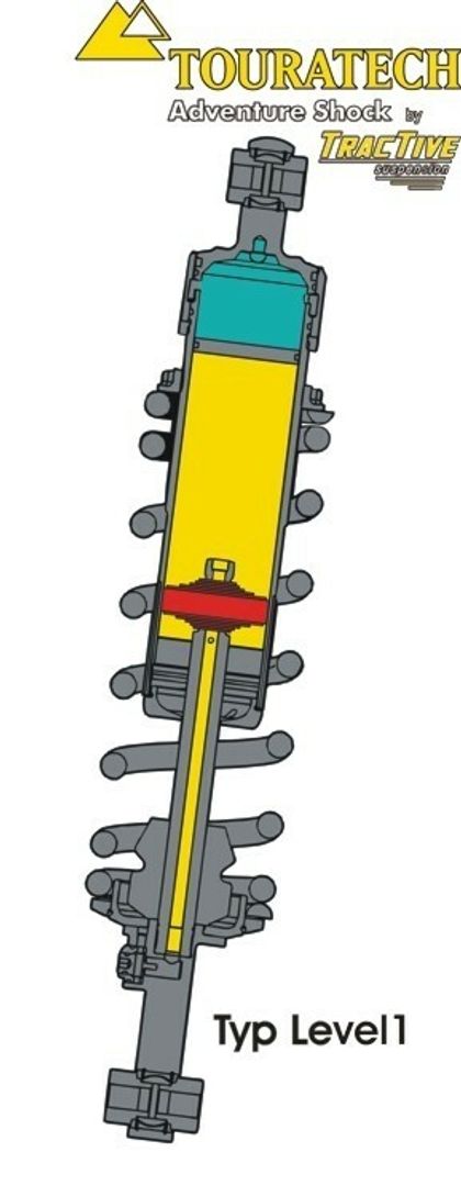 Touratech Level 1 - White Shock absorber