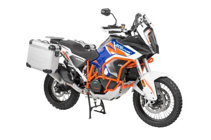 Valise Touratech Kit complet ZEGA Evo 31/38 - Support gris inclus - Anodisé gris