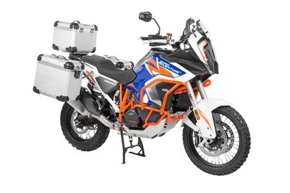 Valise Touratech Kit complet ZEGA Evo 38/45 - Support gris inclus - Anodisé gris