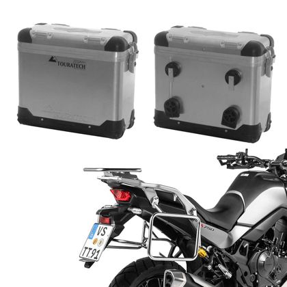 Valise Touratech ZEGA Pro 31/31 - Support gris inclus - Alu Ref : TRT01691A / 01-401-5700-0 