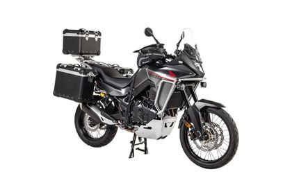 Valise Touratech Kit complet ZEGA Evo 38/38 - Support gris inclus - Anodisé noir