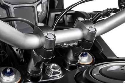 Rehausseur de guidon Touratech 20 mm - Noir