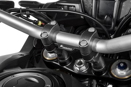 Rehausseur de guidon Touratech 20 mm - Noir