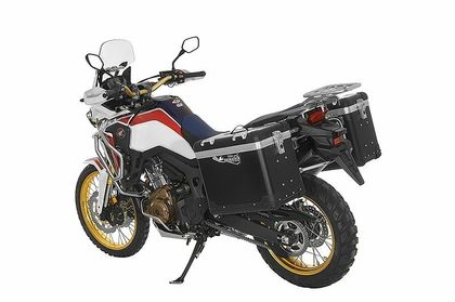 Valise Touratech ZEGA Pro 38/45 - Support gris inclus - Anodisé noir