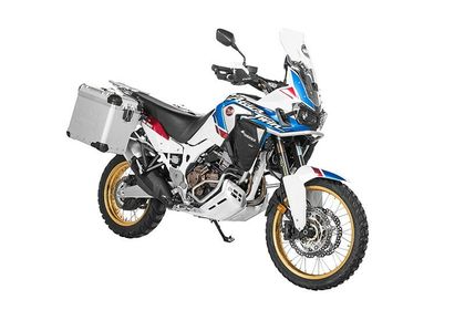 Valise Touratech ZEGA Evo X Avec déport 45/45 - Support gris inclus - Anodisé gris