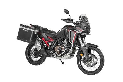 Touratech ZEGA Pro 38/45 - Support gris inclus - Anodisé noir Zijkoffer