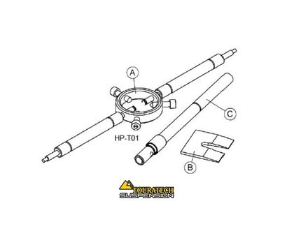 Outil de demontage Touratech Pour ressort de fourche - Argent