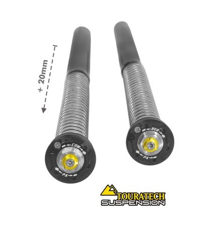 Touratech Cartouche EXTREME (+20 mm) - Blanc Fork springs Ref : TRT01798A / 01-403-5876-0 