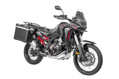 Touratech ZEGA Evo X Avec déport 38/38 - Support noir inclus - Anodisé noir Zijkoffer