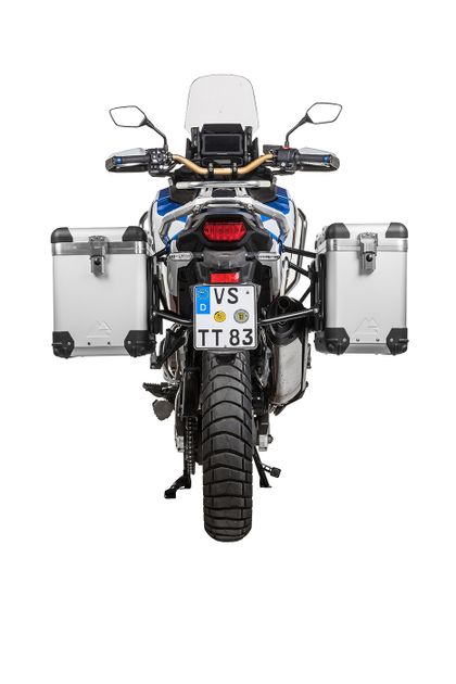 Touratech ZEGA Pro 38/45 - Support noir inclus - Anodisé gris Zijkoffer