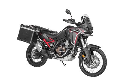 Touratech Kit complet ZEGA Evo 38/45 - Support gris inclus - Anodisé noir Zijkoffer