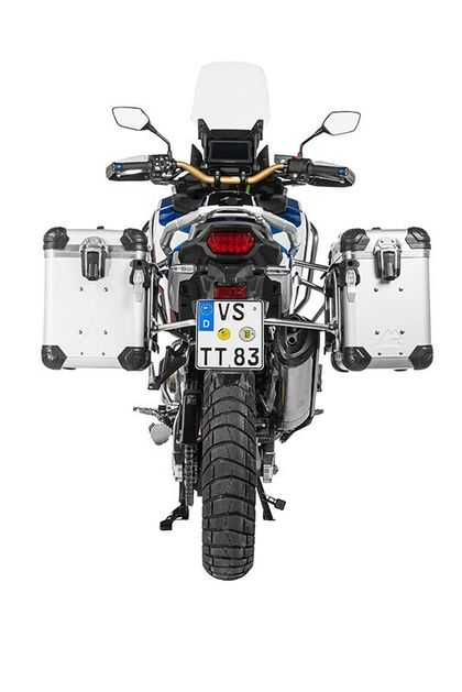 Valise Touratech Kit complet ZEGA Evo 38/45 - Support gris inclus - Anodisé gris Ref : TRT01819A / 01-403-7836-0 