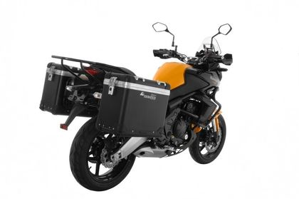 Touratech ZEGA Pro 38/38 - Schwarze Halterung inklusive - Schwarz eloxiert Seitenkoffer