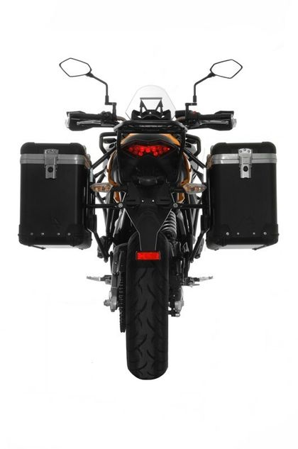 Touratech ZEGA Pro 38/38 - Schwarze Halterung inklusive - Schwarz eloxiert Seitenkoffer