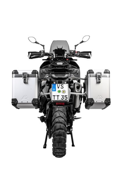 Touratech ZEGA Pro 38/45 - Grauer Halter inklusive - Grau eloxiert Seitenkoffer Ref : TRT01847A / 01-414-5736-0 