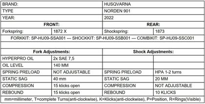 Touratech Avant/arrière - Kit Ressorts progressifs - Noir Suspension kit