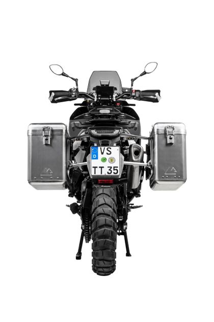 Valise Touratech ZEGA Mundo 31/38 - Support gris inclus - Alu Ref : TRT01855A / 01-414-6130-0 