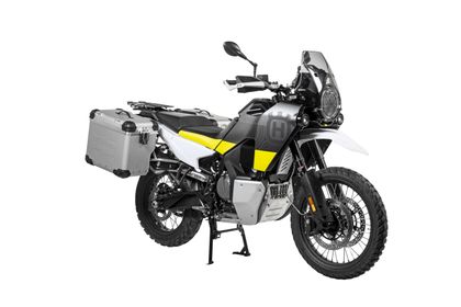 Touratech ZEGA Evo X Avec déport 45/45 - Support gris inclus - Anodisé gris Side case