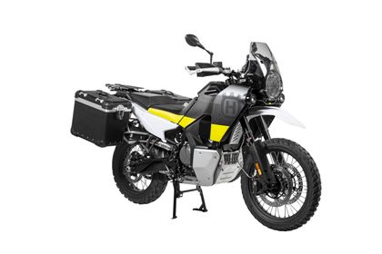 Touratech ZEGA Evo X Avec déport 45/45 - Support gris inclus - Anodisé noir Side case