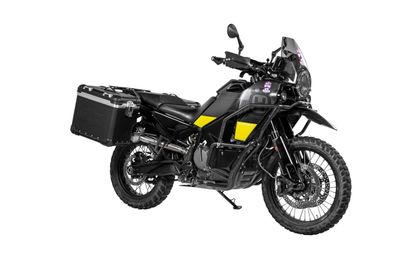 Touratech ZEGA Evo X Avec déport 45/45 - Support noir inclus - Anodisé noir Side case
