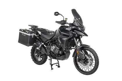 Touratech ZEGA Pro 38/45 - Support noir inclus - Anodisé noir Zijkoffer