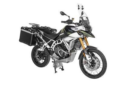 Touratech Kit complet ZEGA Evo 31/38 - Support gris inclus - Anodisé noir Zijkoffer