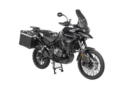 Touratech Kit complet ZEGA Evo 38/45 - Support noir inclus - Anodisé noir Zijkoffer