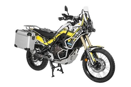 Touratech ZEGA Evo X Avec déport 38/38 - Support gris inclus - Anodisé gris Zijkoffer