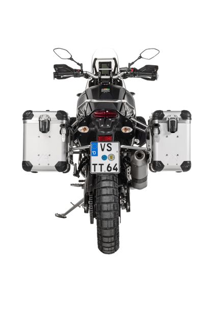Touratech Kit complet ZEGA Evo 38/45 - Support gris inclus - Anodisé gris Zijkoffer Ref: TRT01961A / 01-632-6836-0 
