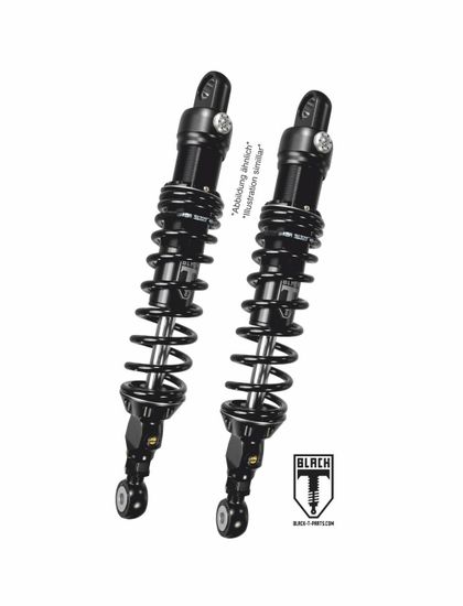 Touratech BLACK-T - Stage 2 (la paire) - Noir Shock absorber Ref : TRT01965A / 01-661-5815-0 INDIAN 1130 SCOUT BOBBER - 2018 - 2021