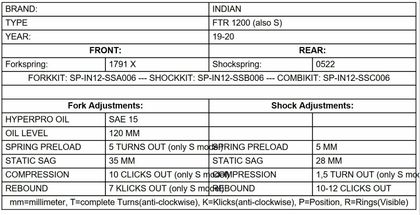 Touratech Black-T - Stage 1 progressive - Black Fork springs