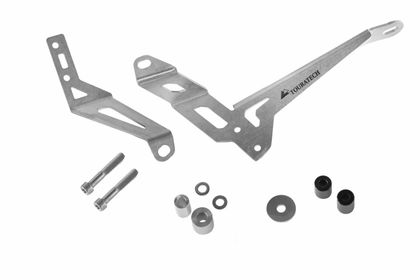 Kit de fixation Bagagerie Touratech la boîte à outil sans support valises côté droit Argent