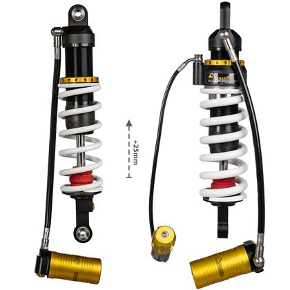 Kit suspension Touratech Avant arrière - EXTREME 2 25 mm Noir - Jaune Ref : TRT01992A / 01-035-5857-0 BMW 1300 R 1300 GS - 2023 - 2026