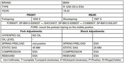 Kit suspension Touratech Avant arrière - Progressifs Noir