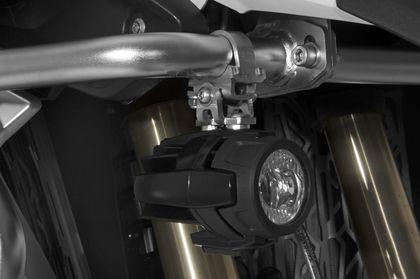 Support Phare Touratech feux additionnels origine sur extension crash - bar
