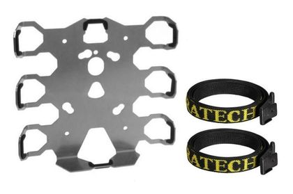 Kit de fixation Bagagerie Touratech accessoires divers sur ZEGA Mundo Pro - Argent Universel