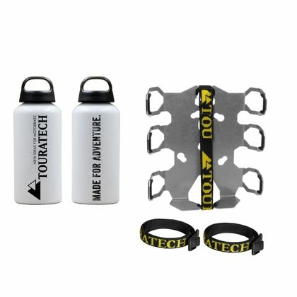 Kit de fixation Bagagerie Touratech double gourdes incluses sur ZEGA Mundo Pro Universel Ref : TRT02049A / 01-050-3219-0 