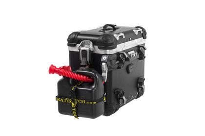 Kit de fixation Bagagerie Touratech ZEGA Evo support jerrican 3 litres Argent Universel Ref : TRT02055A / 01-050-3413-0 