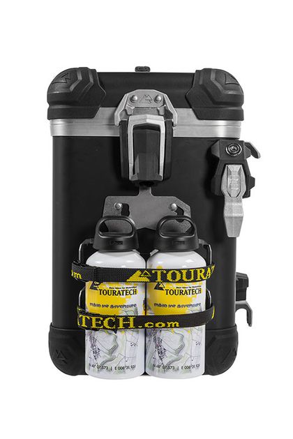 Kit de fixation Bagagerie Touratech ZEGA Evo Support accessoires porte bidon double deux gourdes - Argent Universel