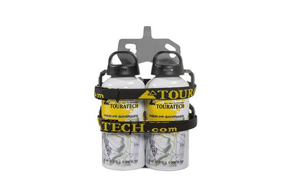 Kit de fixation Bagagerie Touratech ZEGA Evo Support accessoires porte bidon double deux gourdes - Argent Universel
