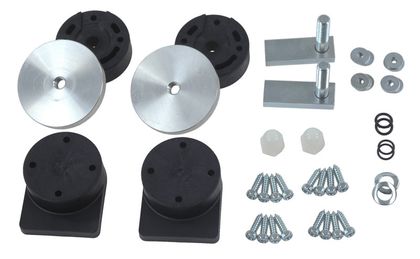 Kit de fixation Bagagerie Touratech 18 mm - Noir Universel