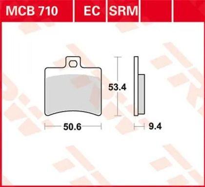 Plaquettes de freins Trw Base organique