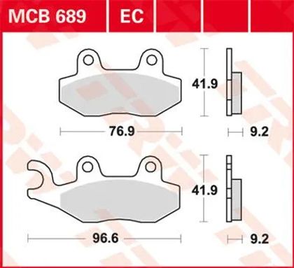 Plaquettes de freins Trw Base organique