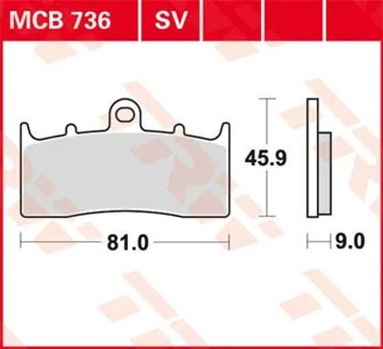 Plaquettes de freins Trw Base organique