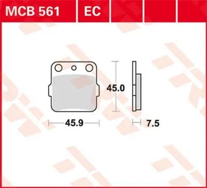 Plaquettes de freins Trw Base organique