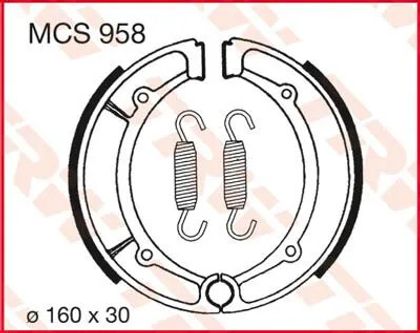 Mâchoires de frein Trw 17230396