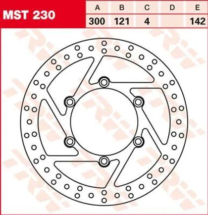 Trw 17100974 Round brake disc Ref : TRW00211A / 17100974 