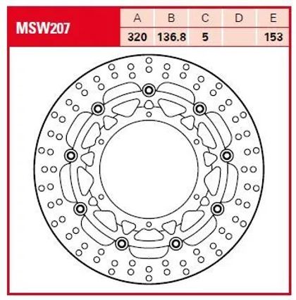 Trw RAC Series Wave brake disc