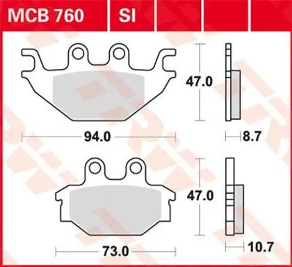 Trw Sintermetaal Remblokken